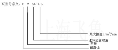 2SKF型水環式真空泵型號意義