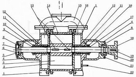 SK-6/12/20/30/42/60/85/120水環(huán)泵結(jié)構(gòu)圖